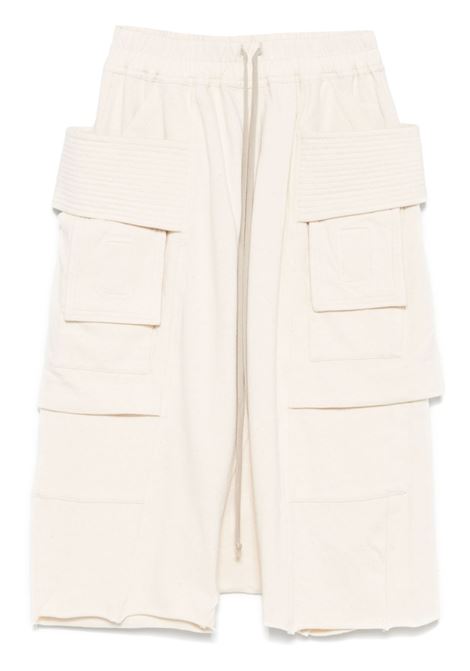 Light beige Creatch cargo bermuda Rick Owens DRKSHDW - men RICK OWENS DRKSHDW | DU01E3382RIGN21
